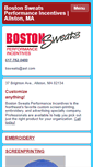 Mobile Screenshot of bostonsweats.com